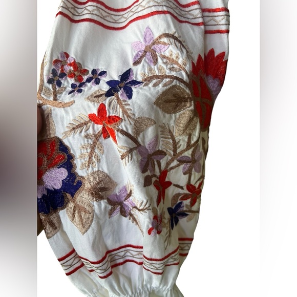 Free People off the shoulder boho mini dress size M - Picture 3 of 7